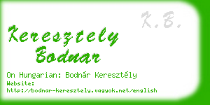 keresztely bodnar business card